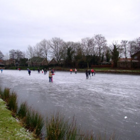 Schaatsen Oude Gracht 2009